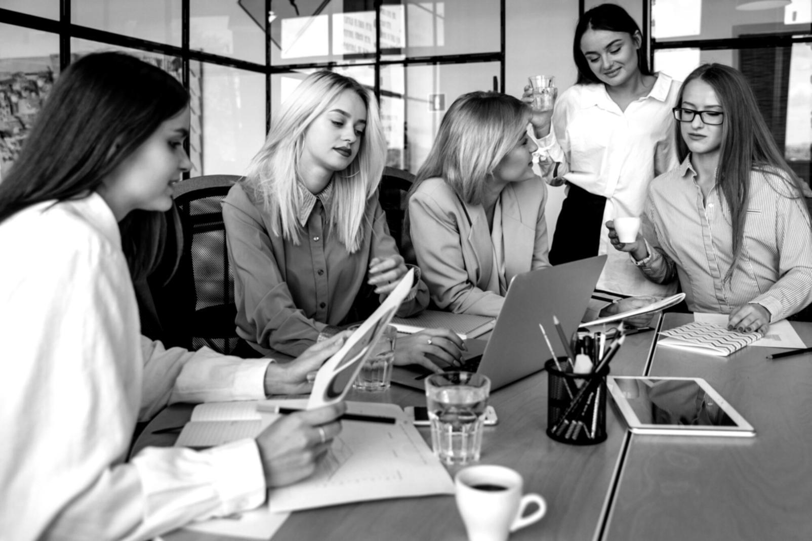 Department managers collaborating on budget allocation exercise